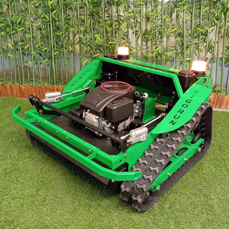 gasoline electric hybrid powered cutting width 800mm remote controlled uneven ground rotary mower for sale